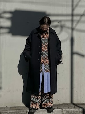 ユニセックスアイテム》ミックスツイードプライムオーバーステンカラー