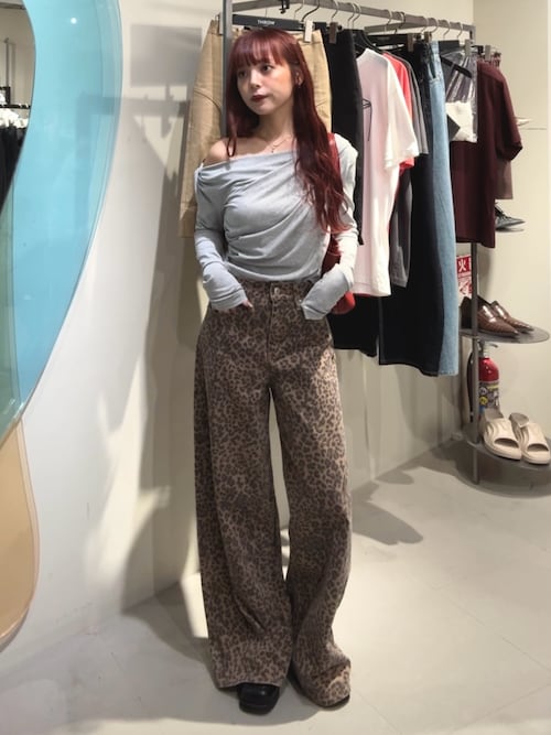 セール】【再入荷】LEOPARD WIDE LEG PT-D レオパード ワイドレッグ
