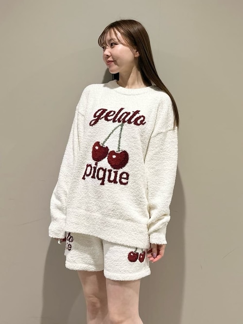 ONLINE限定】べビモコチェリージャガードプルオーバー&ショートパンツ