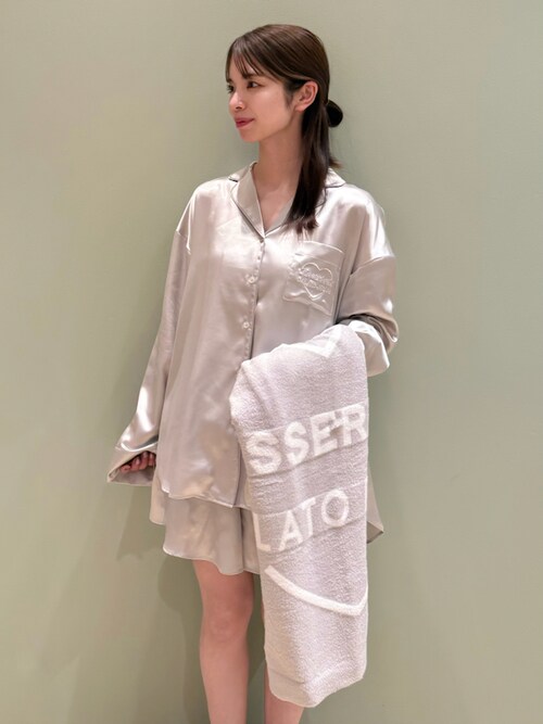 セットアップ】ロゴサテンシャツ＆ショートパンツSET