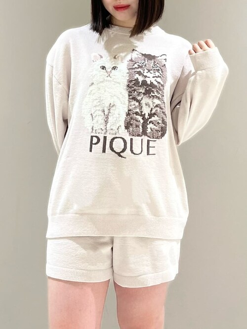 セール】ツインズキャットジャガードプルオーバー（ルームウェア