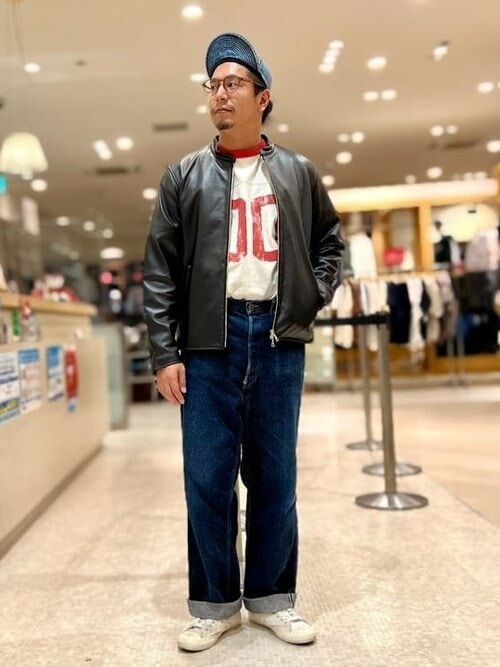 BEAMS MENBEAMS HEART MENさんのライダースジャケットを使った