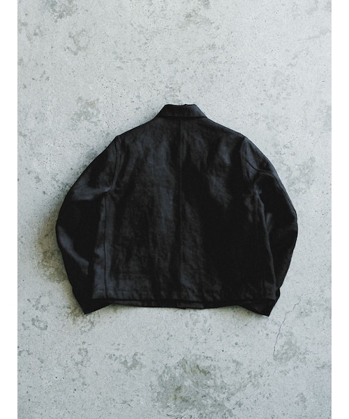 LIDNM（リドム）の「LINEN CROPPED CHORE JACKET（ブルゾン）」 - WEAR
