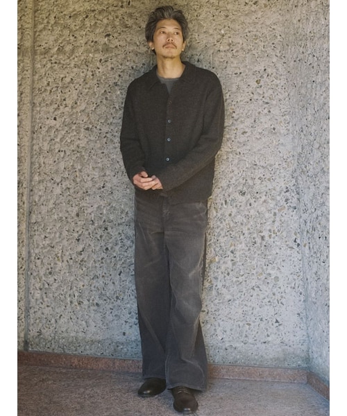 LIDNM（リドム）の「ALPACA KNIT SHIRT CARDIGAN（カーディガン/ボレロ