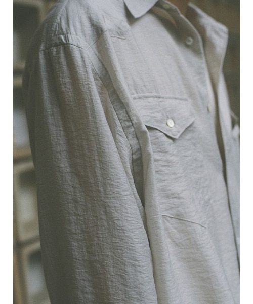 LIDNM（リドム）の「SILK RAYON WESTERN SHIRT（シャツ/ブラウス