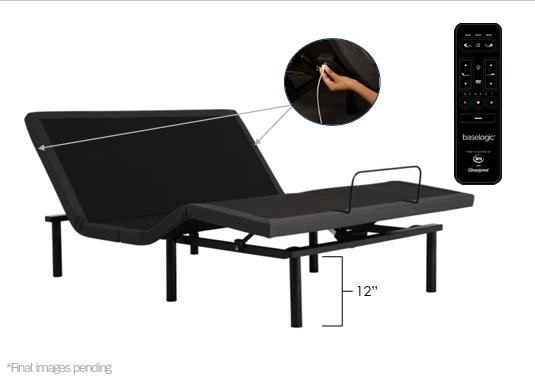 SERTA Baselogic Gold Head/Foot Adjust Single Massage Adjustable