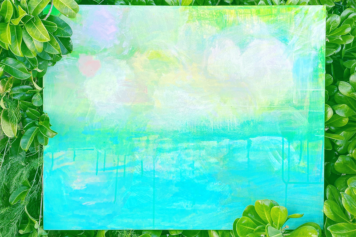 展覧会を開催。ハワイの小さな離島で暮らす画家、山崎美弥子さんに