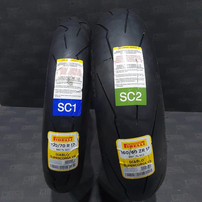 ピレリ スーパーコルサv4 sc1 セット 200⁄60 120⁄70 【公式通販】