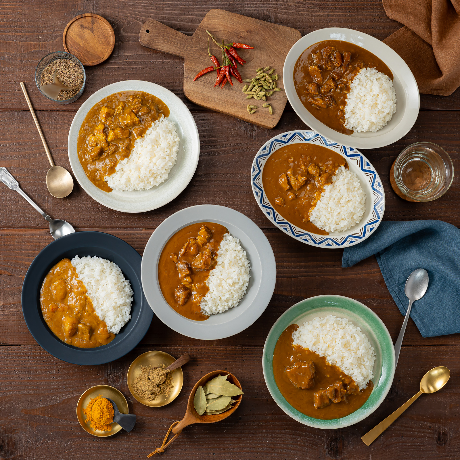 ボックス付き】ベーシックカレー食べ比べセット（6種） | NISHIKIYA