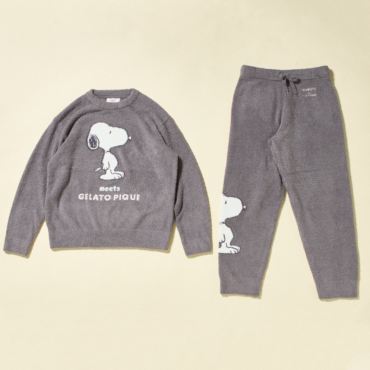 HOMME】【PEANUTS】ベビモコJQDプルオーバー＆ロングパンツセット