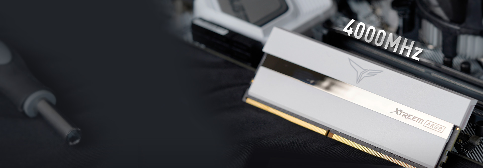 XTREEM ARGB DDR4 DESKTOP MEMORY WHITE 64GB(2x32GB) 3600MHz CL18