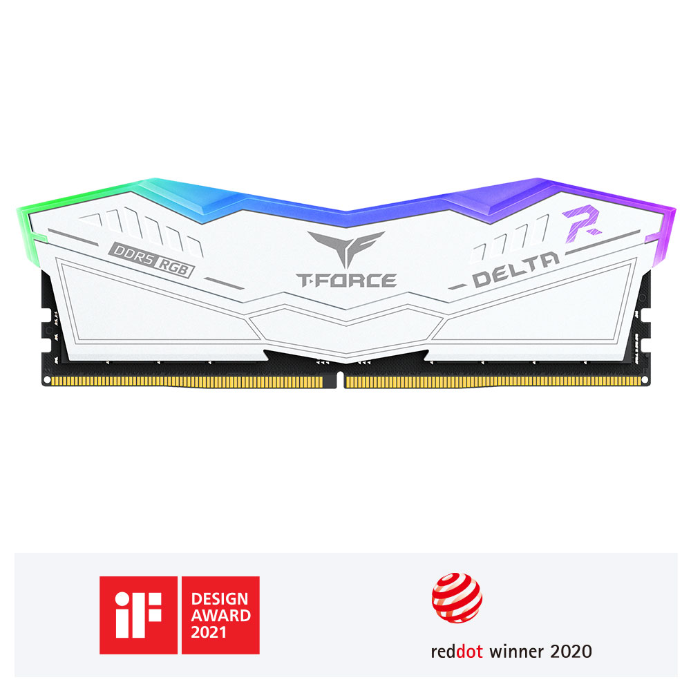 DELTA RGB DDR5 DESKTOP MEMORY WHITE 16GB(1x16GB) 5600MHz CL32