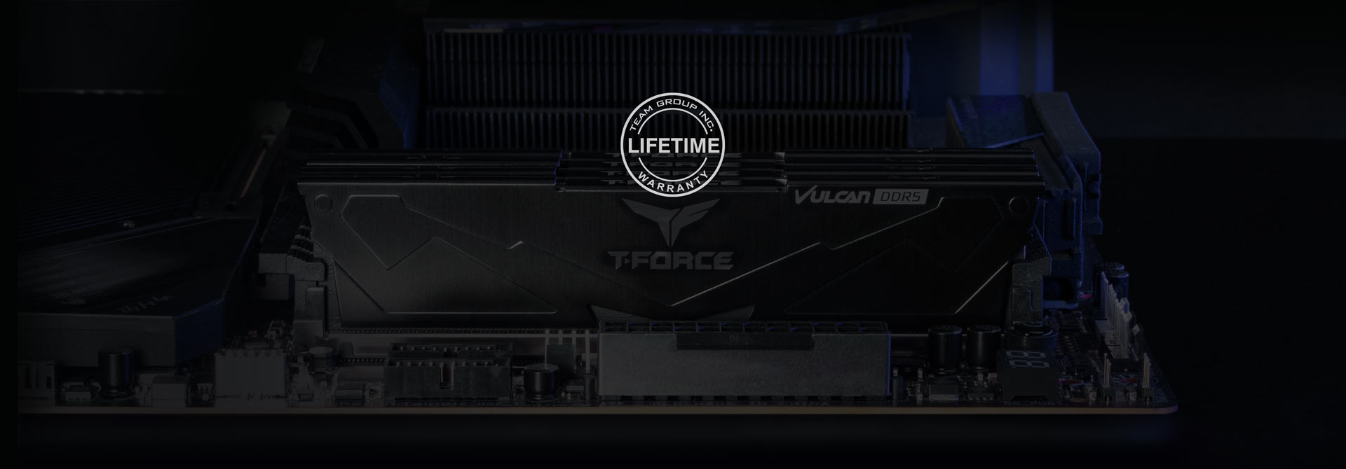 VULCAN DDR5 DESKTOP MEMORY BLACK 32GB(2x16GB) 5200MHz CL40 - TEAMGROUP