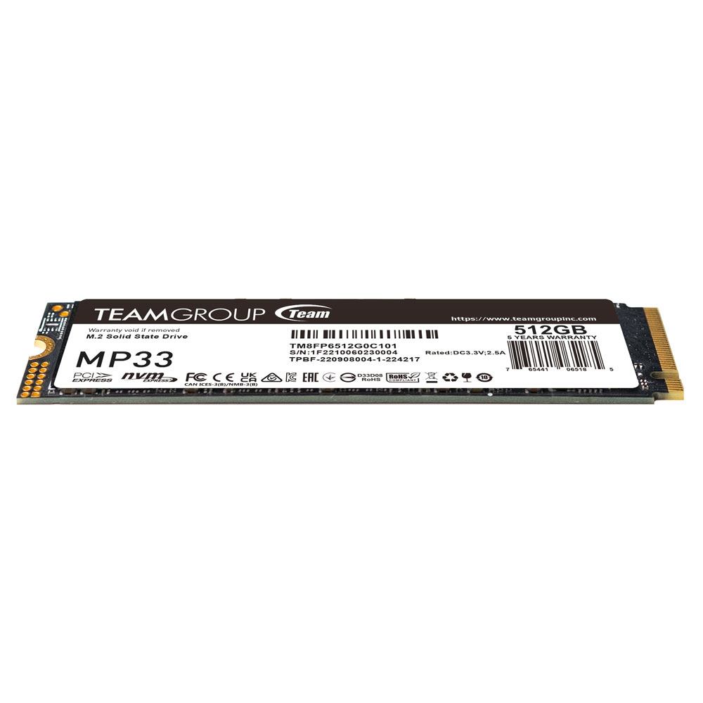 MP33 M.2 PCIe SSD 512GB | TEAMGROUP