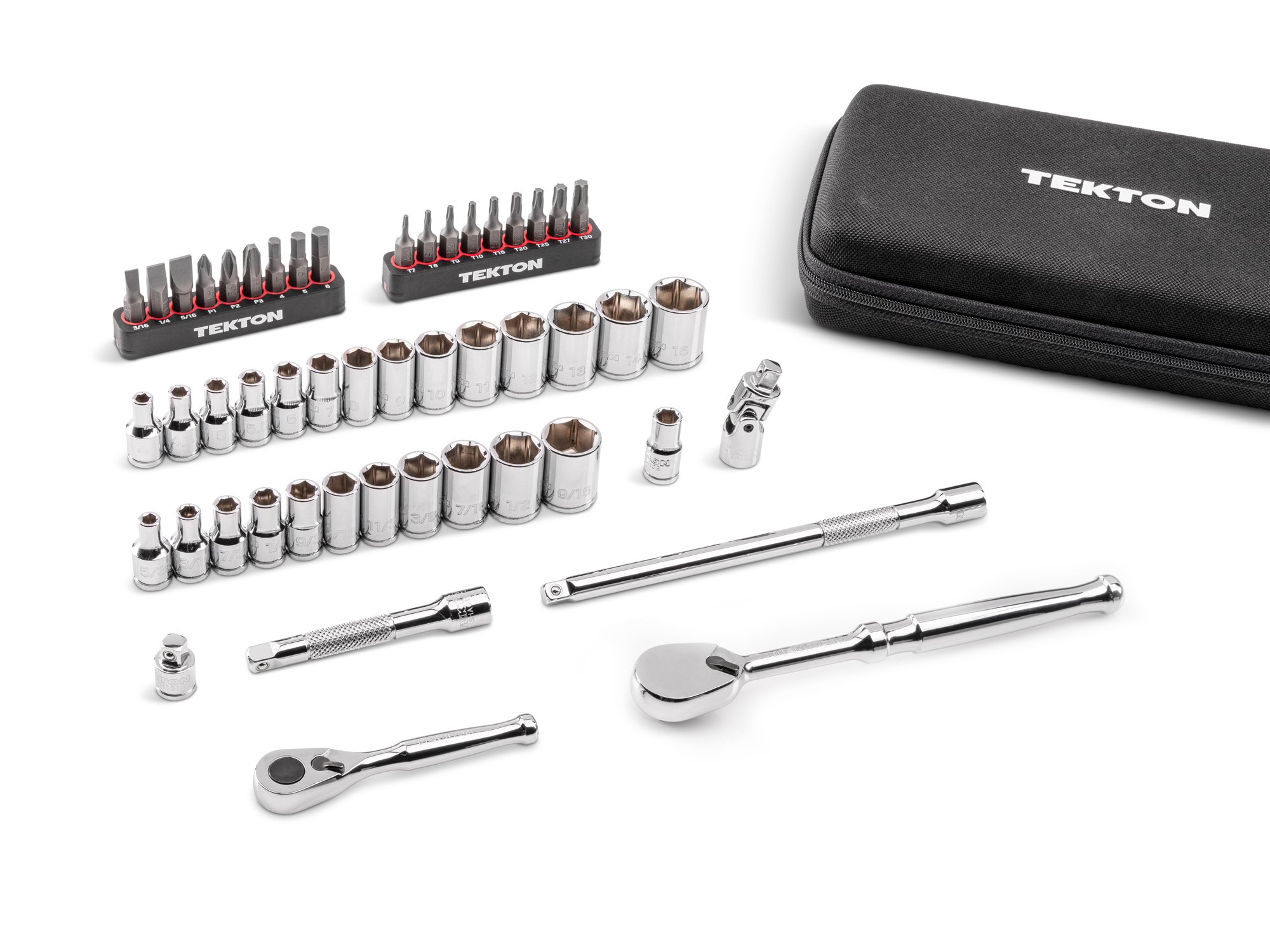 1/4 Inch Drive Small Engine Set (6-Point, Non-Quick-Release) | TEKTON