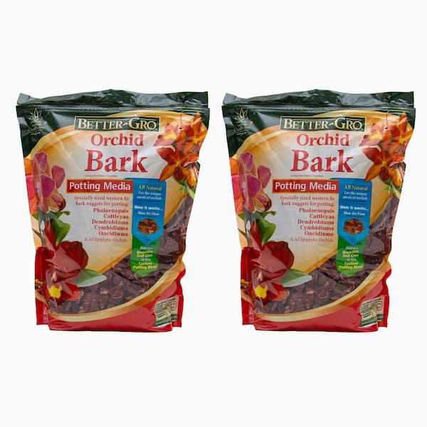 Better-Gro 4 qt. Orchid Bark Twin Pack 50185 - The Home Depot