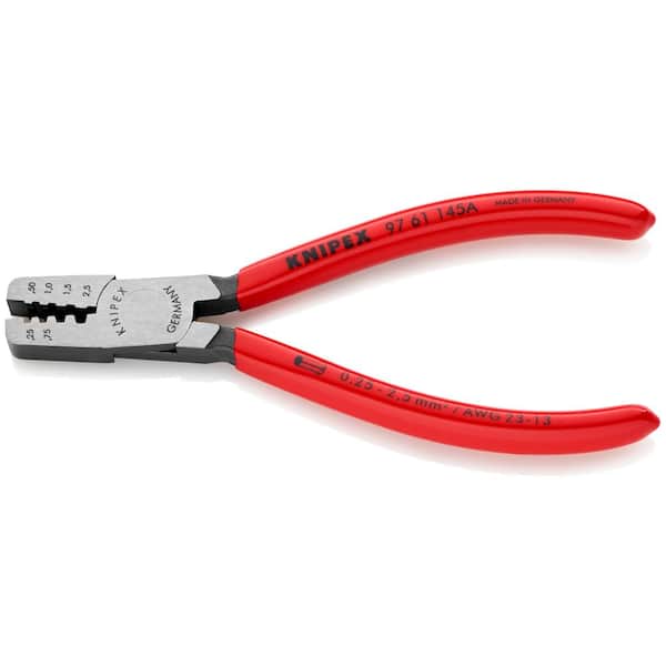 KNIPEX 5-3/4 in. Crimping Pliers for End Sleeves (Ferrules) with