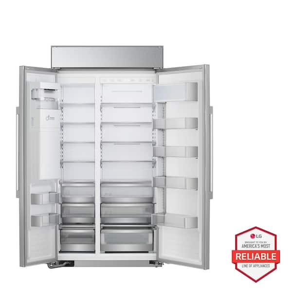 LG STUDIO 42 in. W 26 cu. ft. SMART Built-in Side by Side