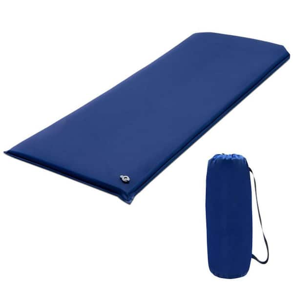 Afoxsos 75 in. L x 28 in. W Blue Outdoor Portable Sleeping Pad