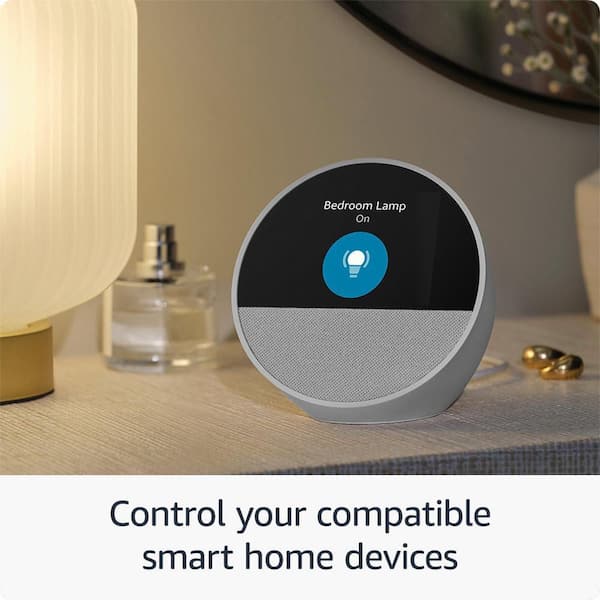 Amazon Echo Spot (2024 Release) Smart Alarm Clock with Vibrant