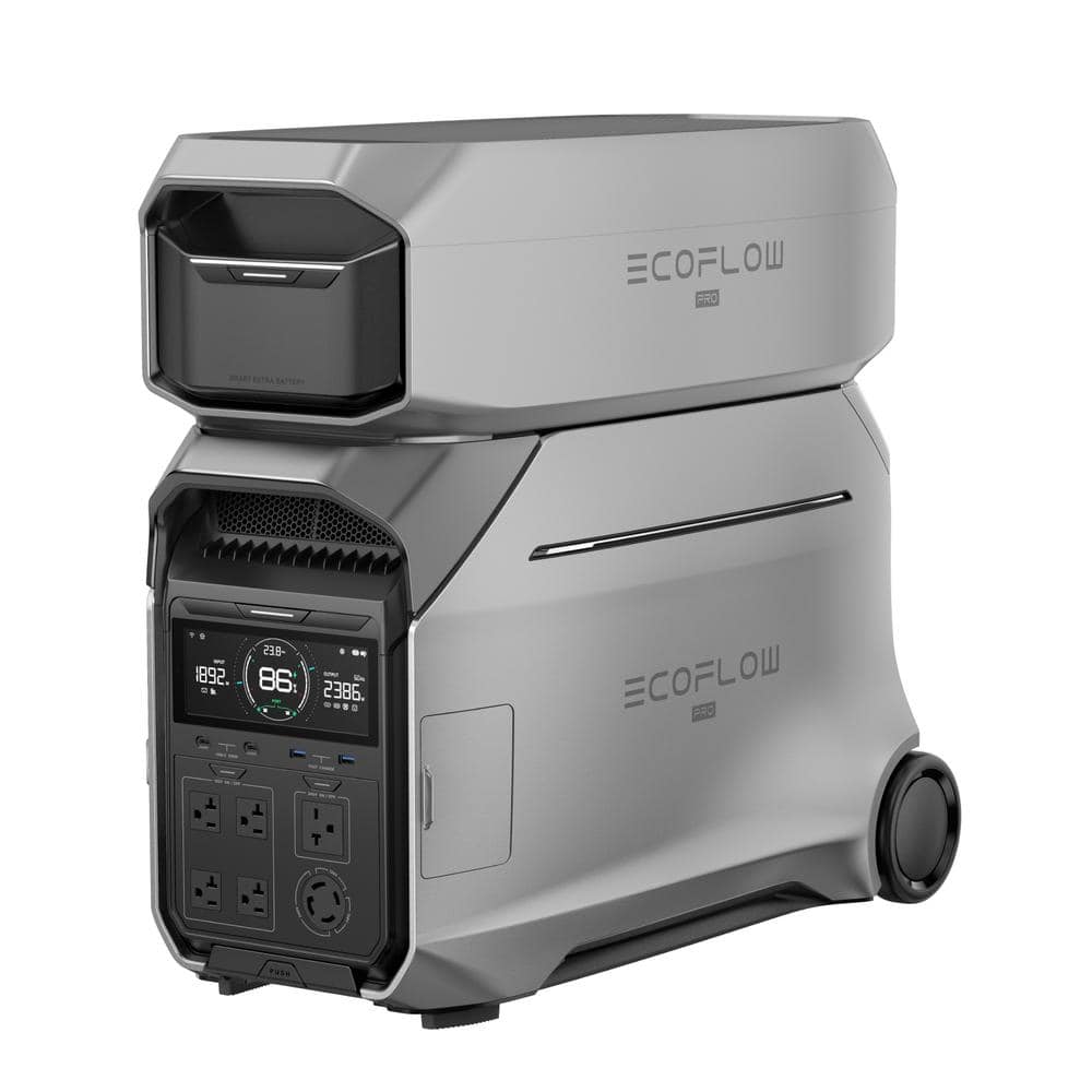 EcoFlow 8000Wh DELTA Pro 3 with Extra Battery, 4000W AC Output LFP