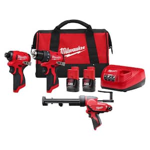 Milwaukee M12 12V Lithium-Ion Cordless Drill Driver/Impact Driver