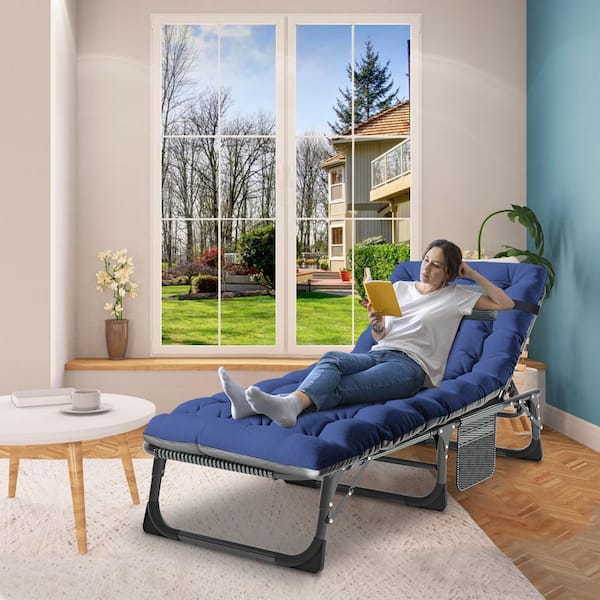 BOZTIY Adjustable 4-Position Adults Reclining Folding Chaise with