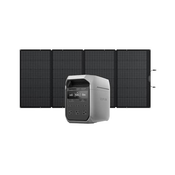 EcoFlow 1024Wh DELTA 3 Plus with 400W Portable Solar Panel, 1800W