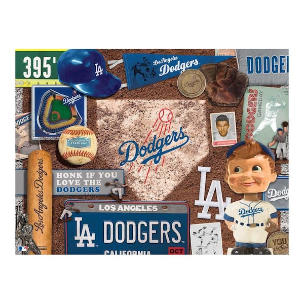 YouTheFan MLB Los Angeles Dodgers Retro Series Puzzle (500-Pieces
