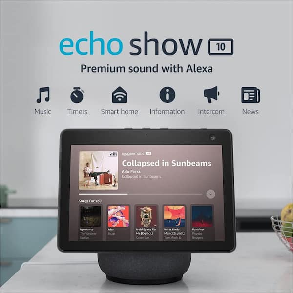 Amazon Echo Show 10 (3rd Gen) HD Smart Display with Motion and
