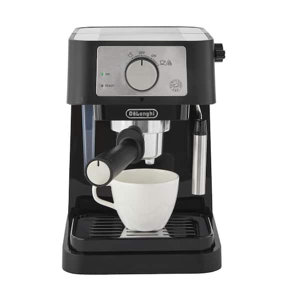 DeLonghi De'Longhi Stilosa Black and SS 15-Bar Pump Espresso Maker