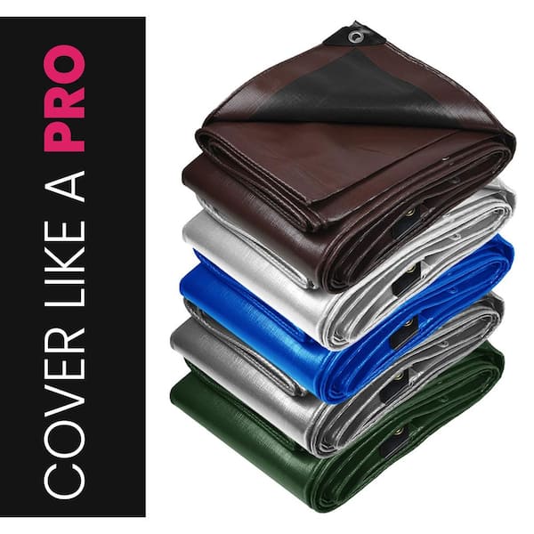 PROTARP 24 ft. x 30 ft. White 22 Mil Heavy Duty Polyethylene Tarp