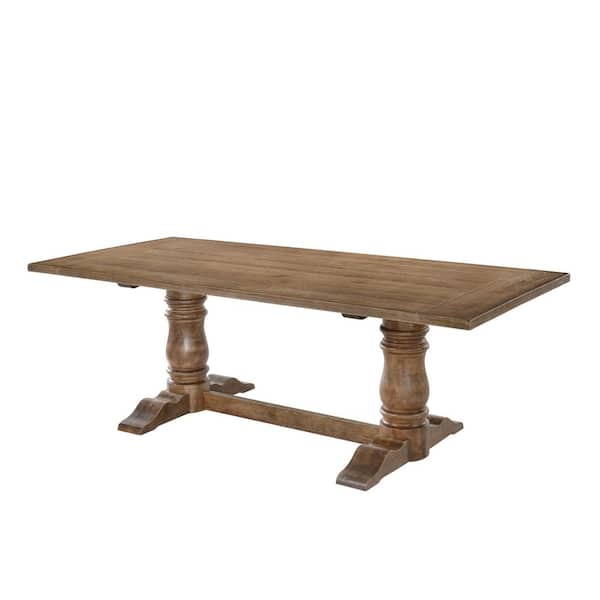 Acme Furniture Leventis Weathered Oak Dining Table 74655 - The
