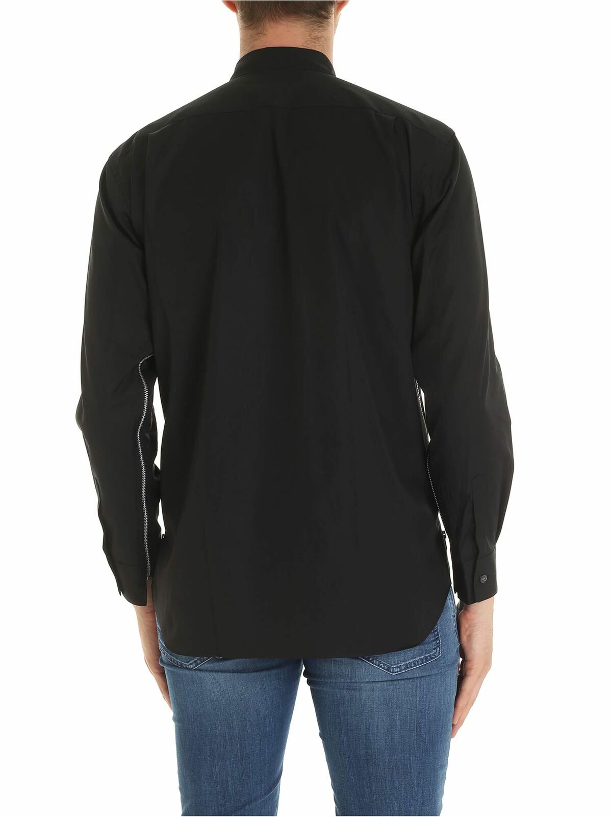 Comme Des Garcons Shirt Side zip shirt in black - Black|W270481