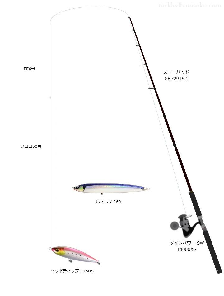 ツインパワー SW 14000 XG使用タックル！インプレ及び合うロッドや