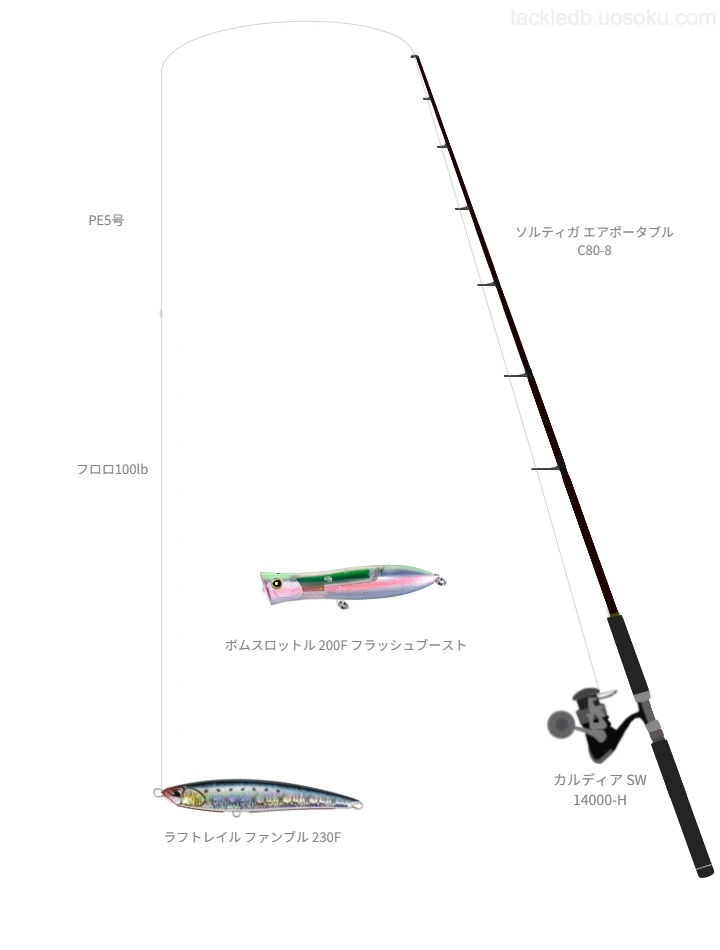 カルディア SW 14000-H使用タックル！インプレ及び合うロッドやライン