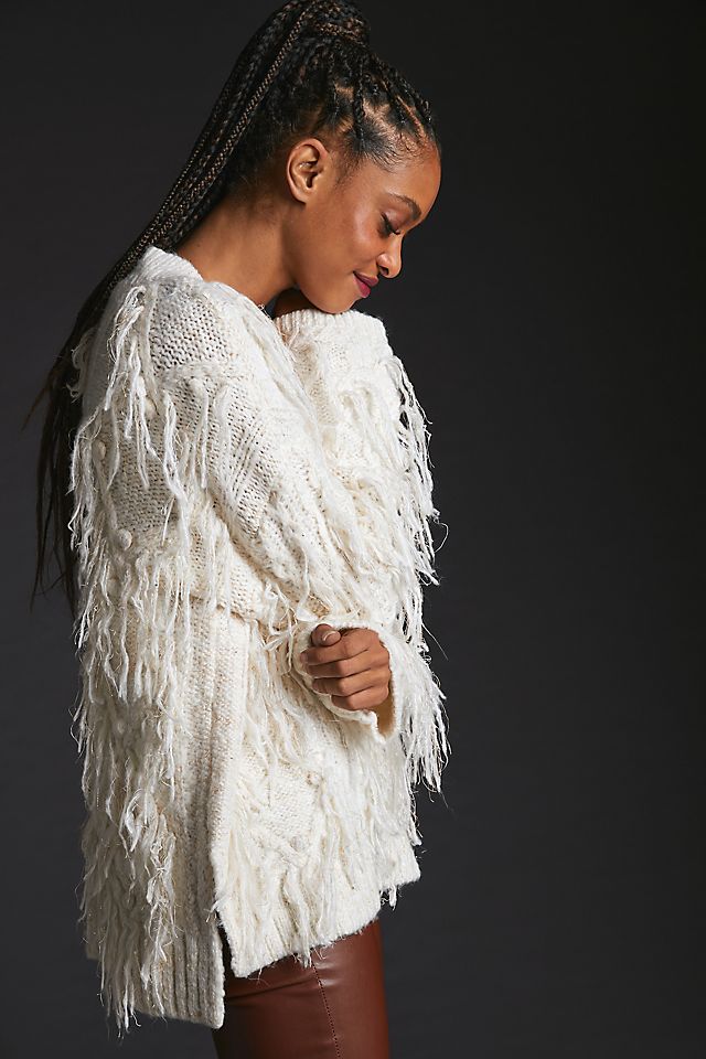 By Anthropologie Fringed Pullover Sweater | Anthropologie