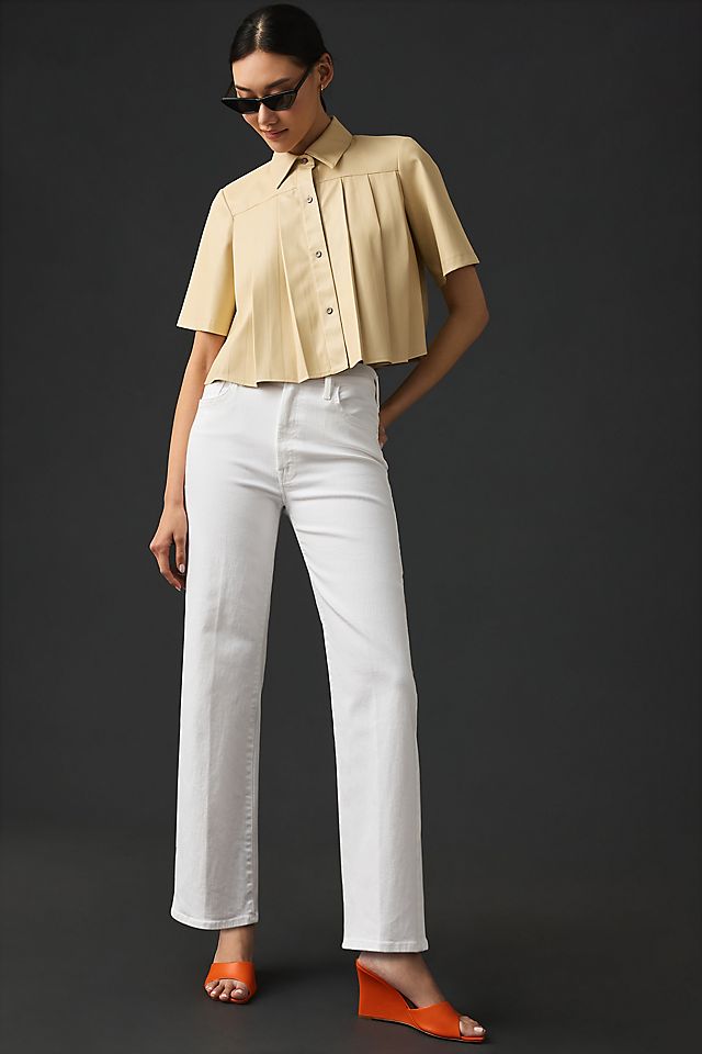 MOTHER The Rambler Zip Ankle Jeans | Anthropologie