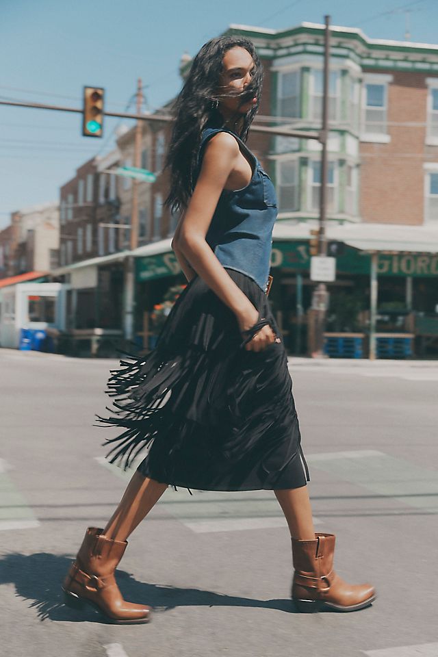 SIMONMILLER Zaza Knit Fringe Skirt | Anthropologie