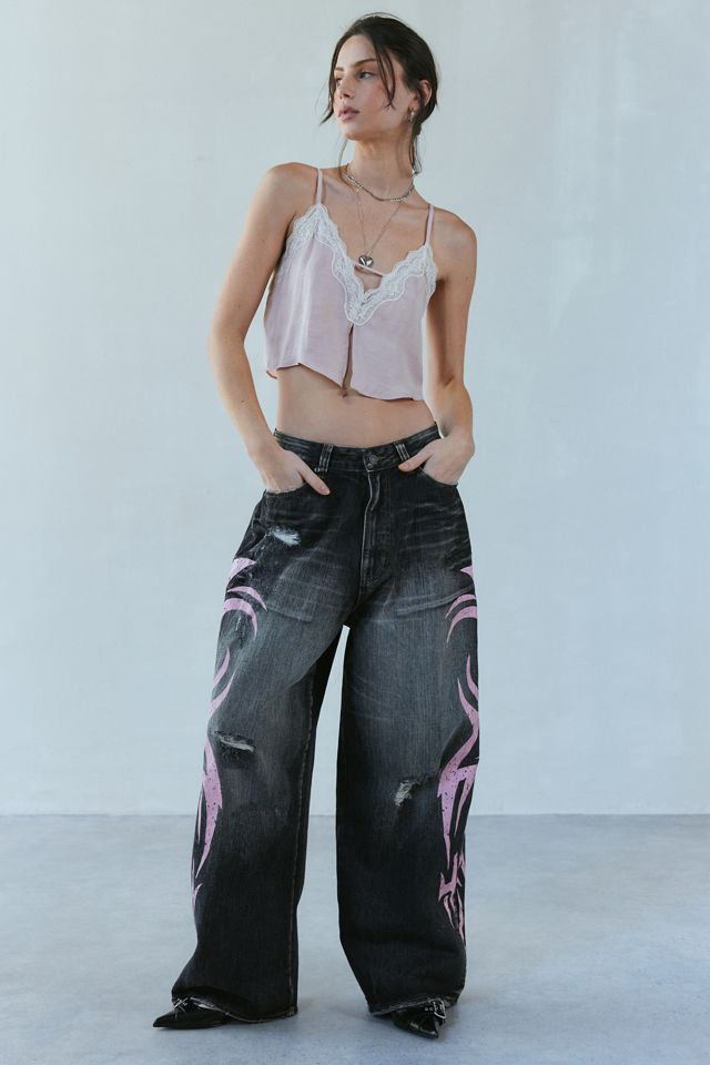 Jaded London Pink Blade XL Colossus Baggy Jean | Urban Outfitters