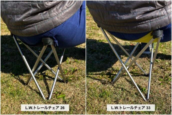 休憩をランクアップ！モンベル「L.W.トレールチェア」なら “軽さ”も