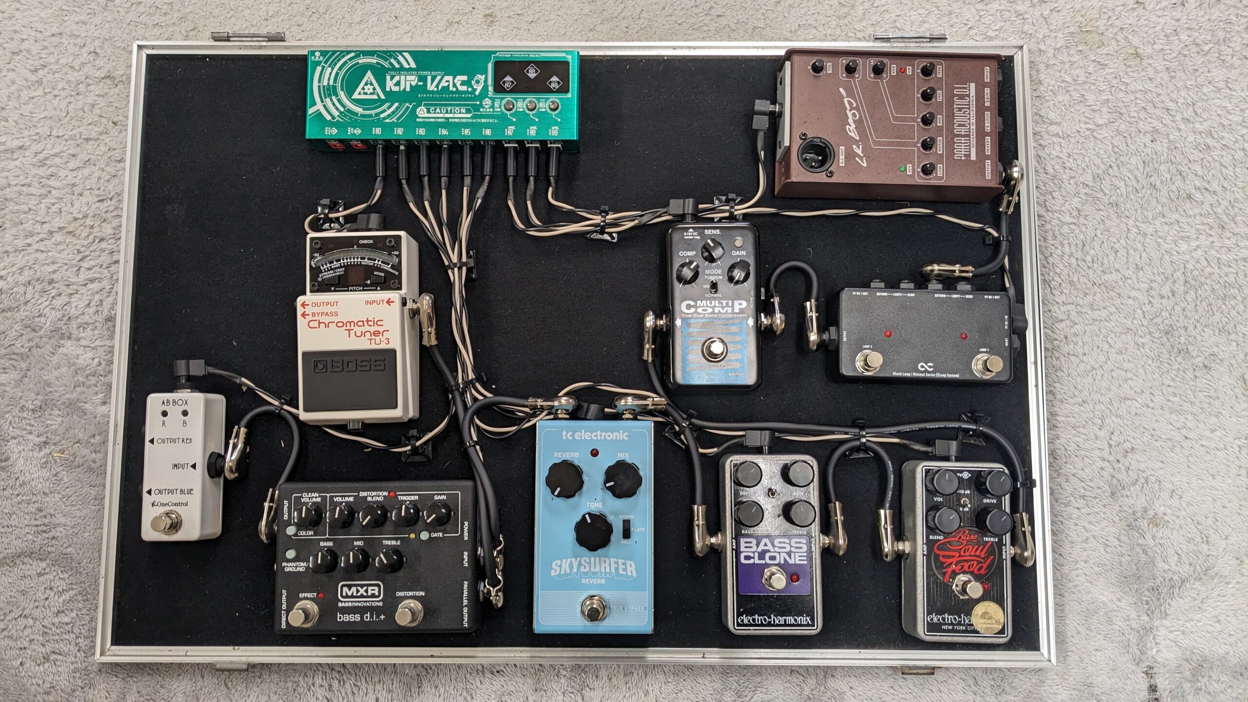 ベース用のエフェクターボードを組んでみた Powered by ハードオフ