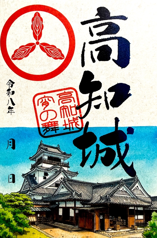 高知城 御城印 一豊公5城コラボ御城印 | 全国御城印コレクション - 攻城団