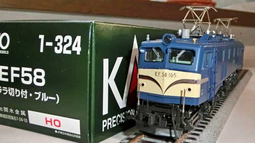 HO（16番）】KATO EF58（ツララ切り付・ブルー）(1-324）を購入 | 鉄道