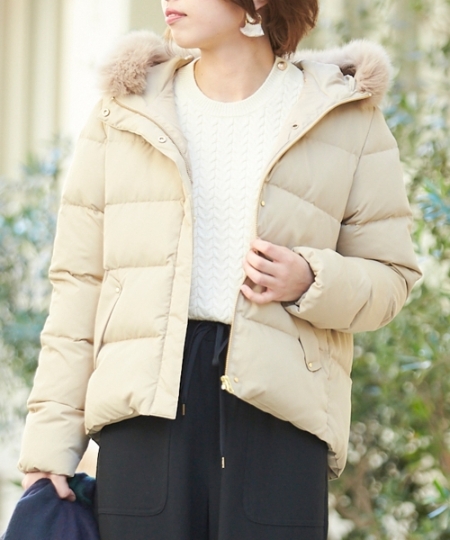 フードショートダウンジャケット/le.coeur blanc(ルクールブラン