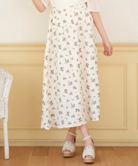 小花柄マキシスカート/MAJESTIC LEGON(マジェスティックレゴン
