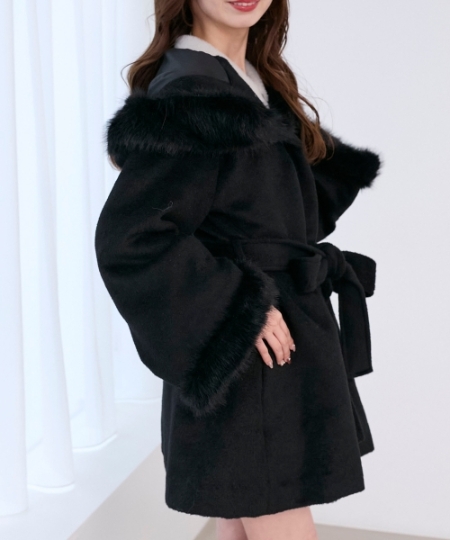 フード付マルチwayフェイクファーコート/MAJESTIC LEGON