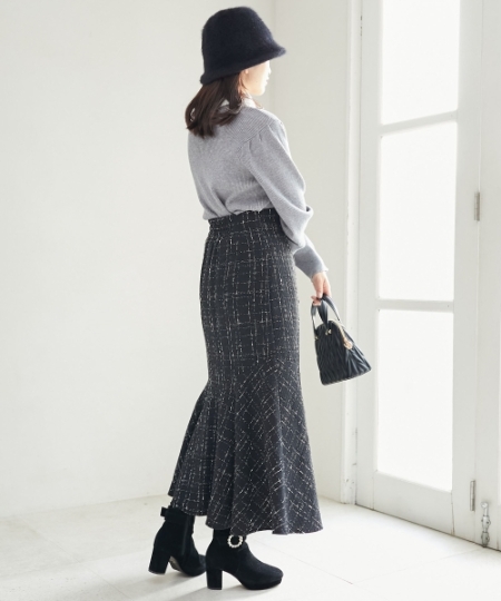 ツイードマーメイドスカート/MAJESTIC LEGON(マジェスティックレゴン