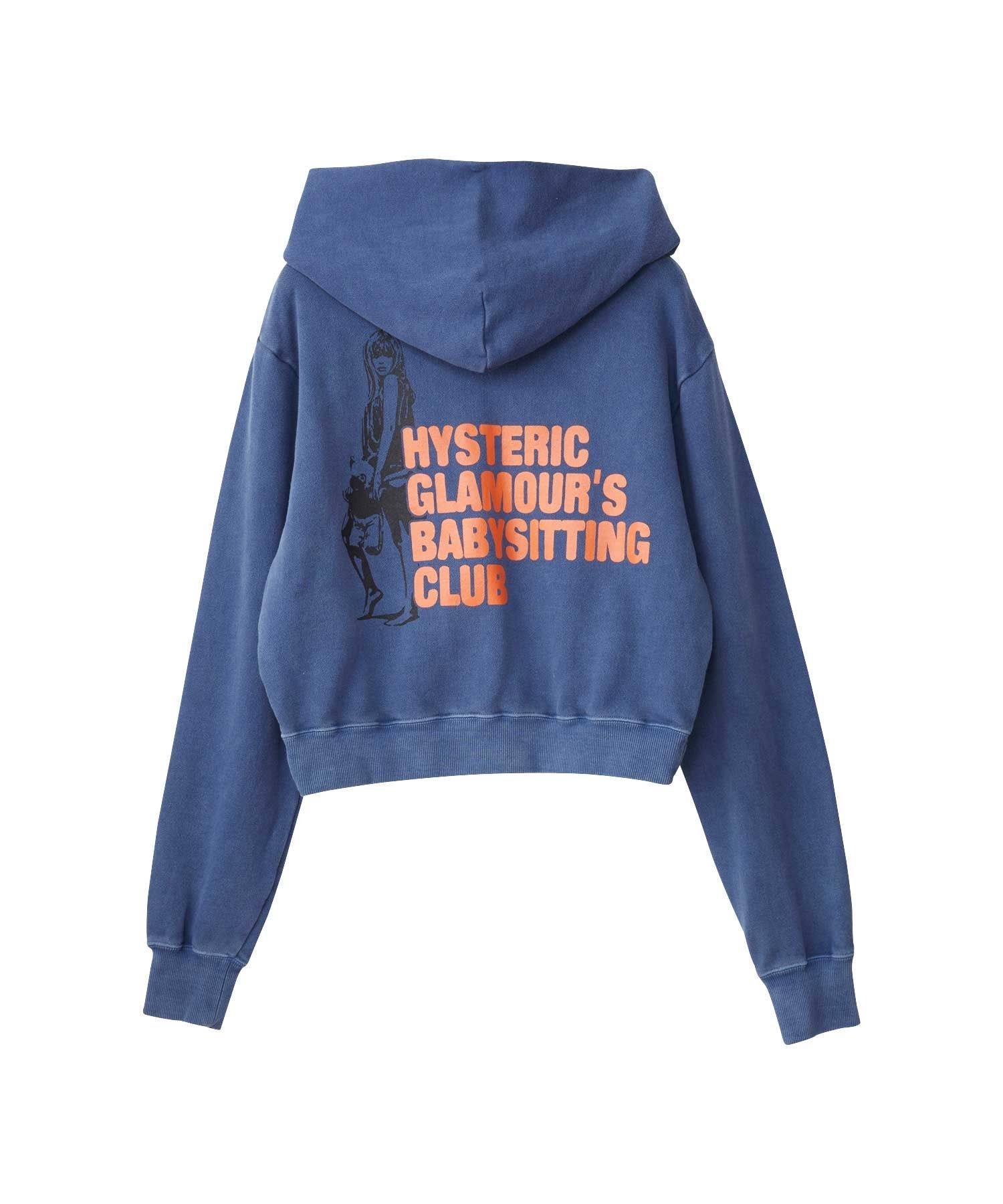 BABYSITTING CLUB ショート丈パーカー|HYSTERIC GLAMOUR WOMEN
