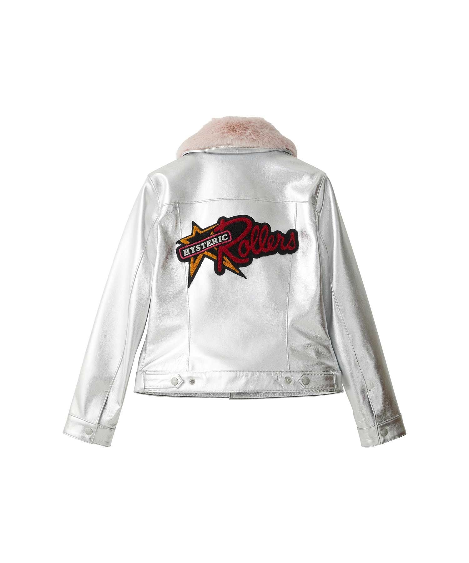 HYSTERIC ROLLERSワッペン ショートレザーブルゾン|HYSTERIC GLAMOUR